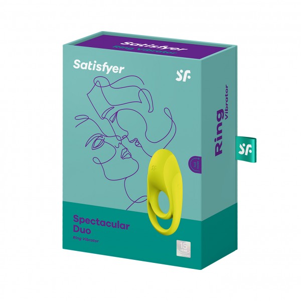 Satisfyer spectacular duo anillo vibrador amarillo 1un
