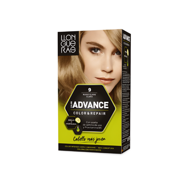 LLONGUERAS Advance Tinte color Nº9 Rubio Claro Claro